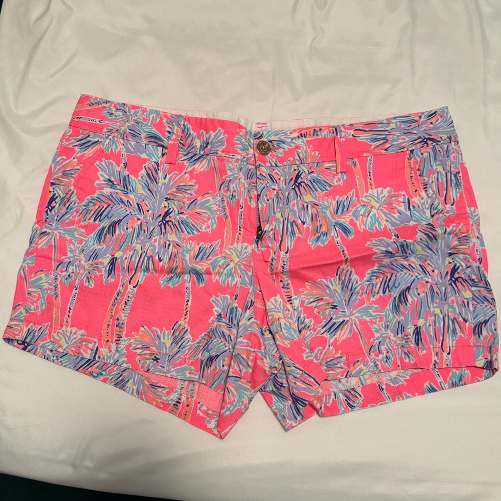 NWOT Lilly Pulitzer Callahan Short “Nice Stem- Flamingo Pink”